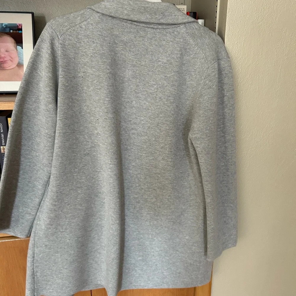J. Crew Women's Light Gray Blazer - Picture 2 of 4